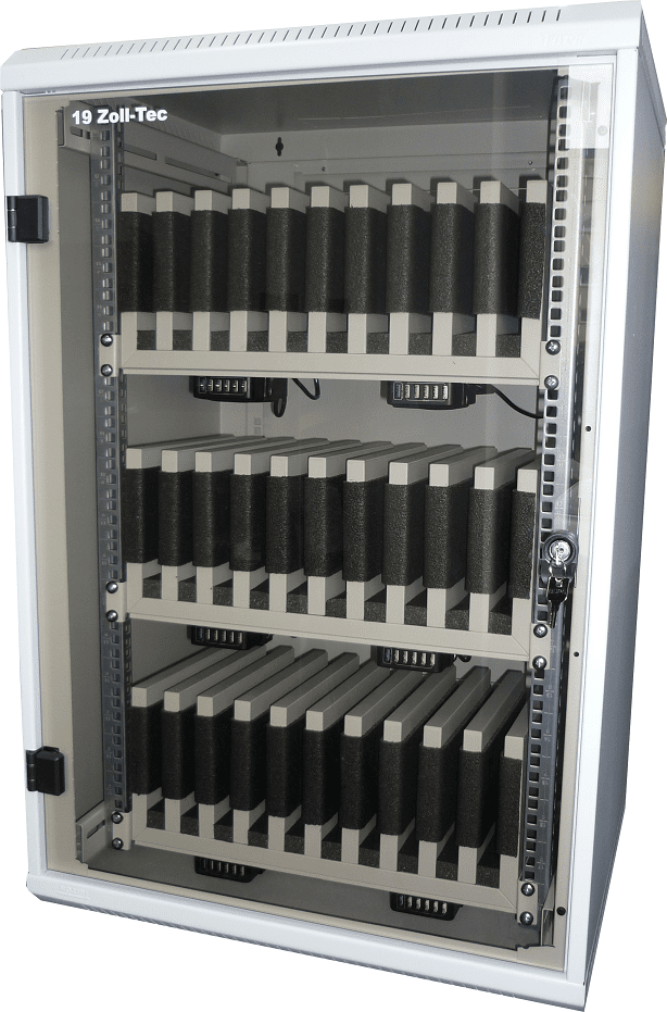 Smartphones und Tablet-Schrank